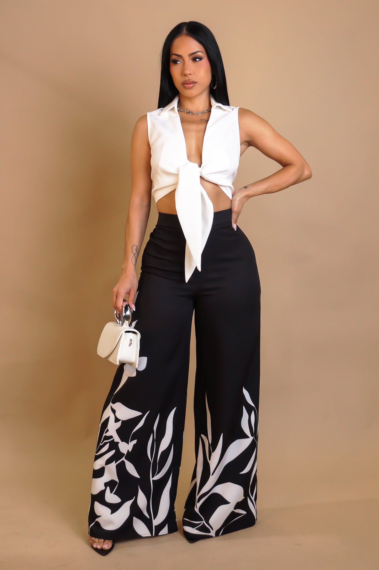 Resort Pants Set- White