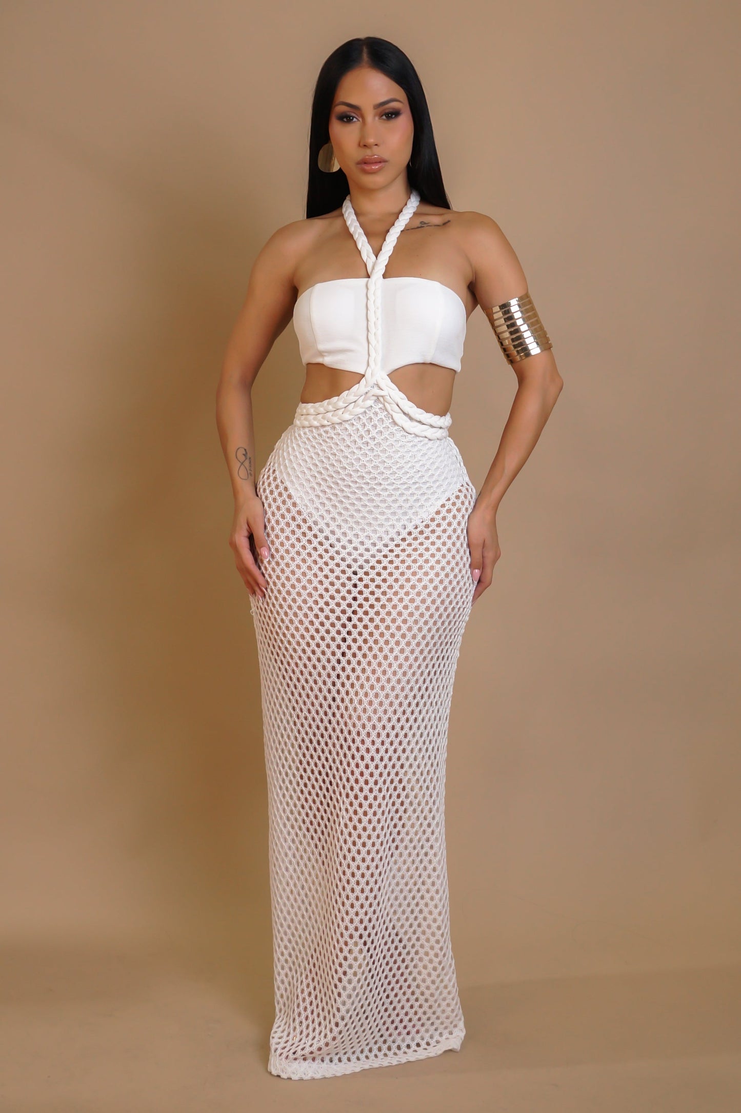 Resort Wear Beachside Swimwear Maxi Dress