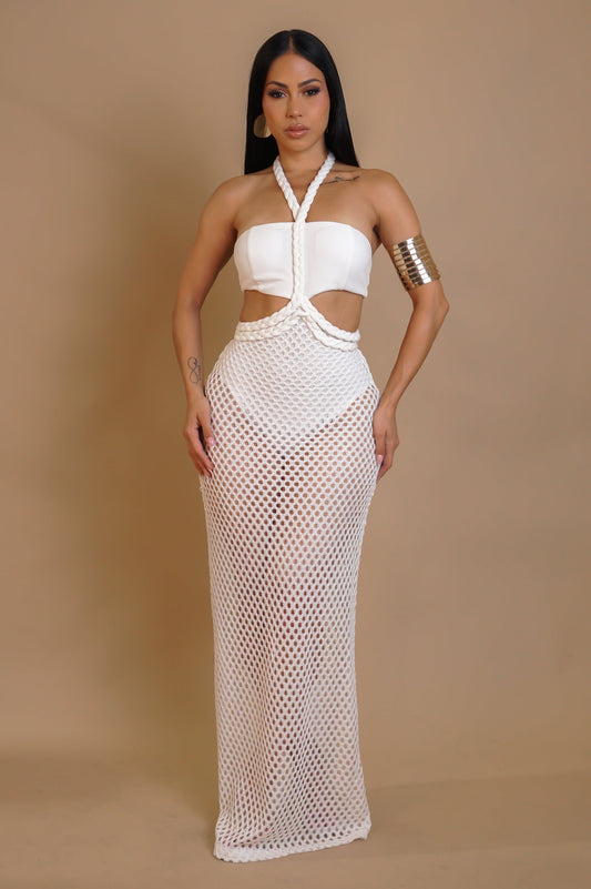 Resort Wear Beachside Swimwear Maxi Dress