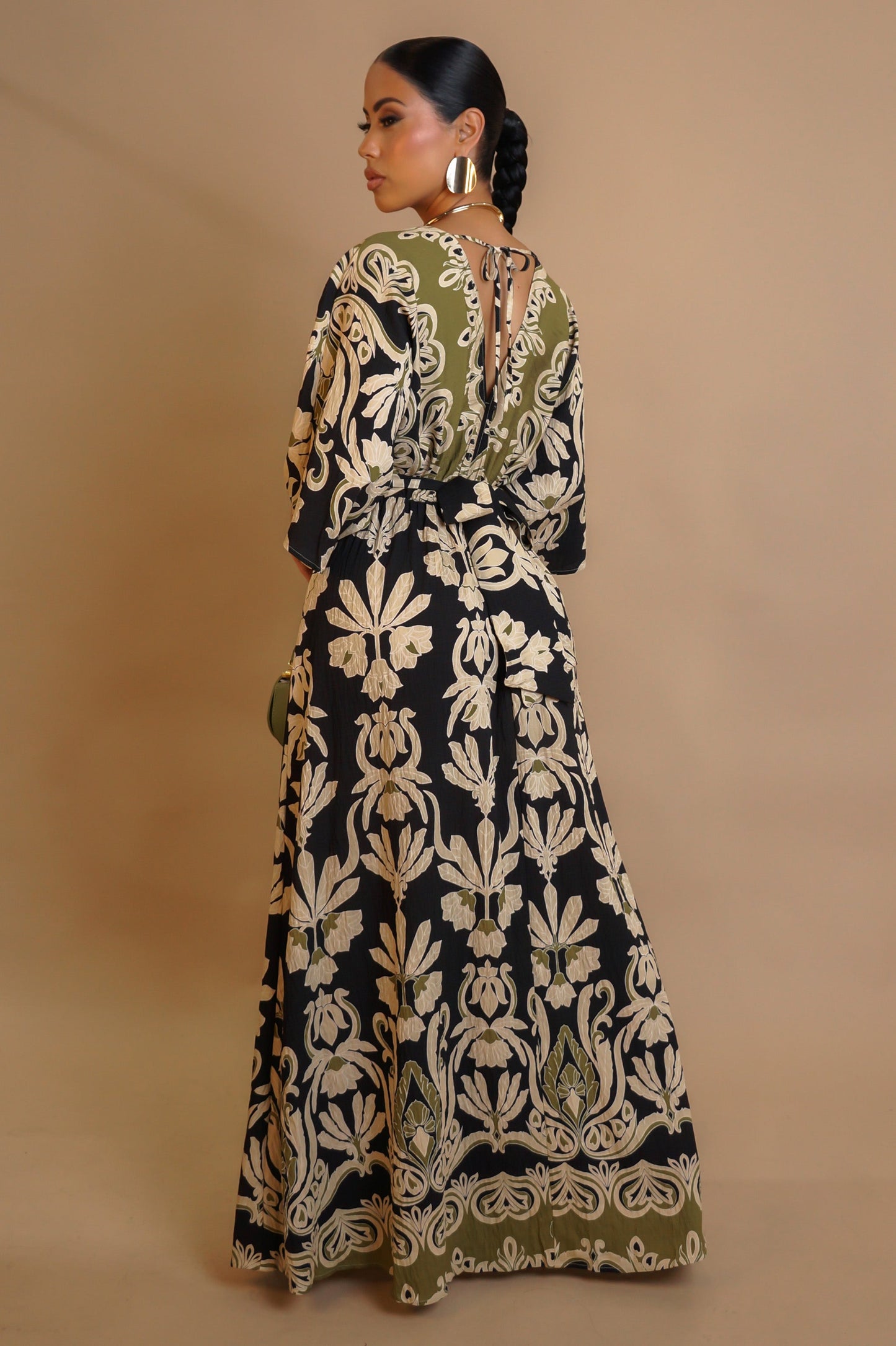 Green Multi Maxi Dress