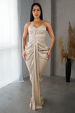 Champagne Event Maxi Dress