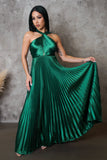 "Go With the Flow" Pleated Maxi Dress
