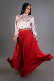 Your Muse Red Maxi Skirt