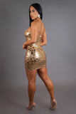 Endless Romance Rhineston Dazzle Mini Dress