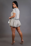 Ruffled Bottom Mini Dress