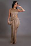 Luxury Glamour Sparkle Maxi Dress