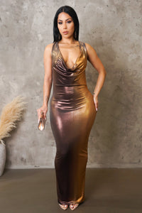 Maxi Gold Dress