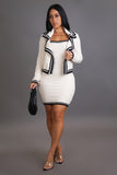 Cookies & Cream Dress & Cardigan Set