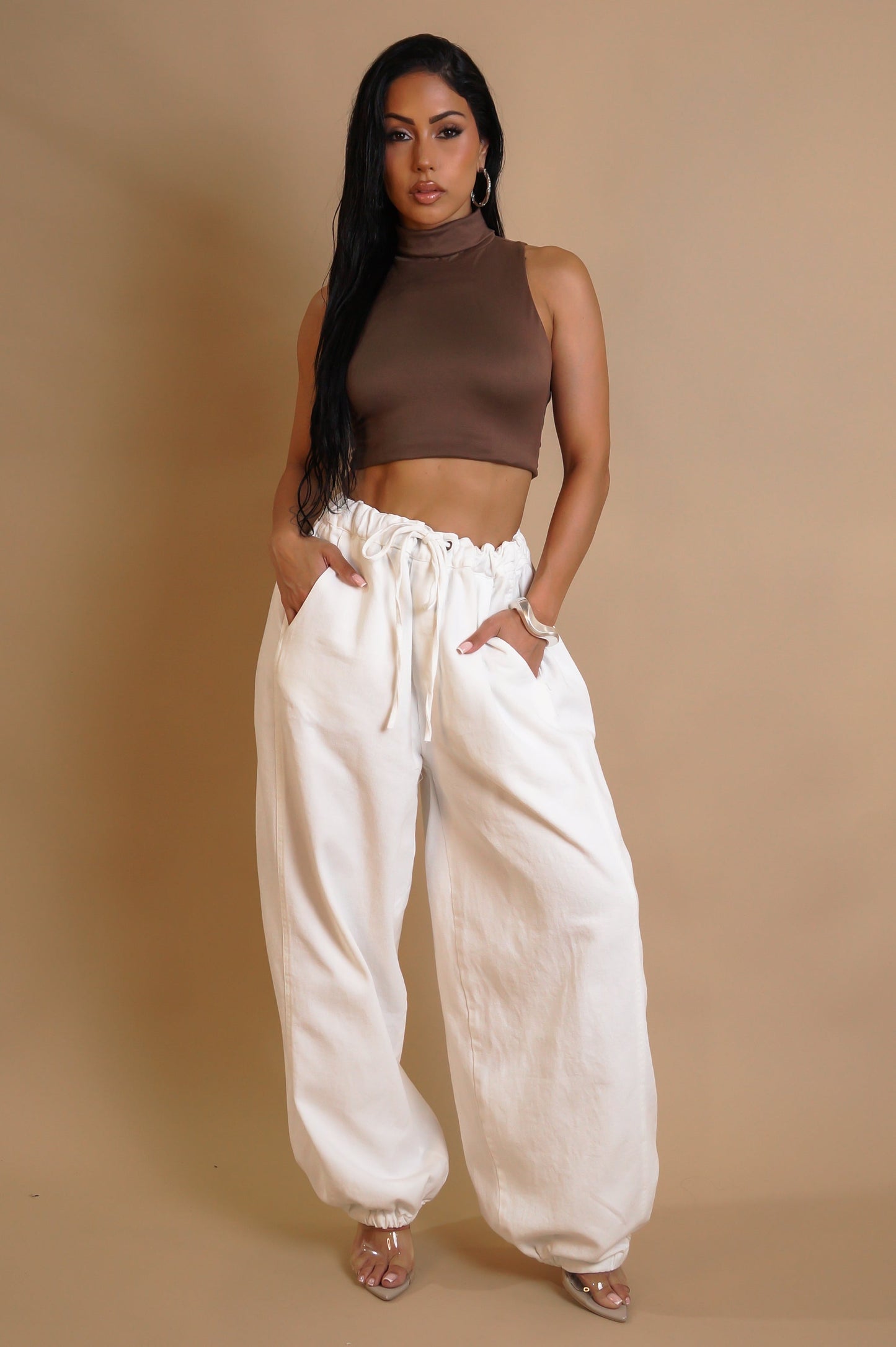 Chill Loose Pants- White