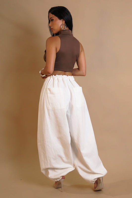 Chill Loose Pants- White