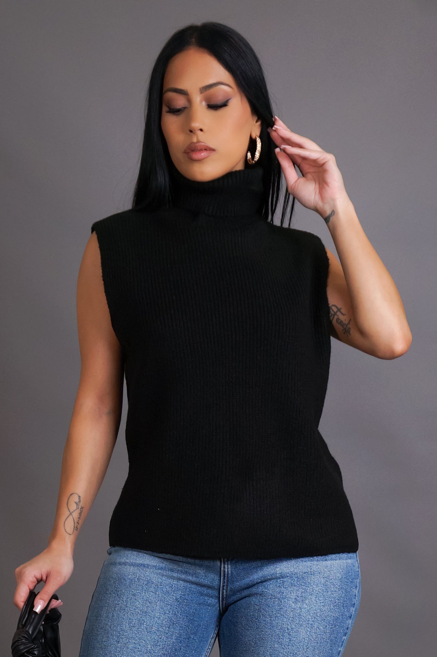 Turtle Neck Sweater Top