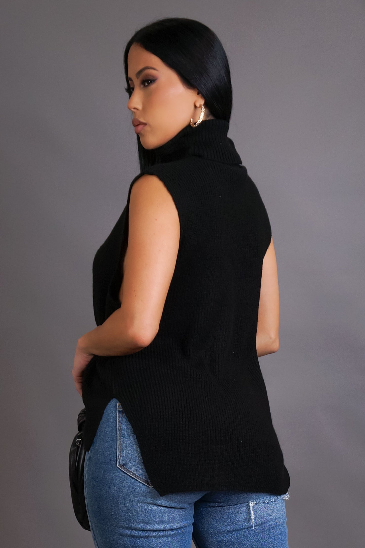 Turtle Neck Sweater Top