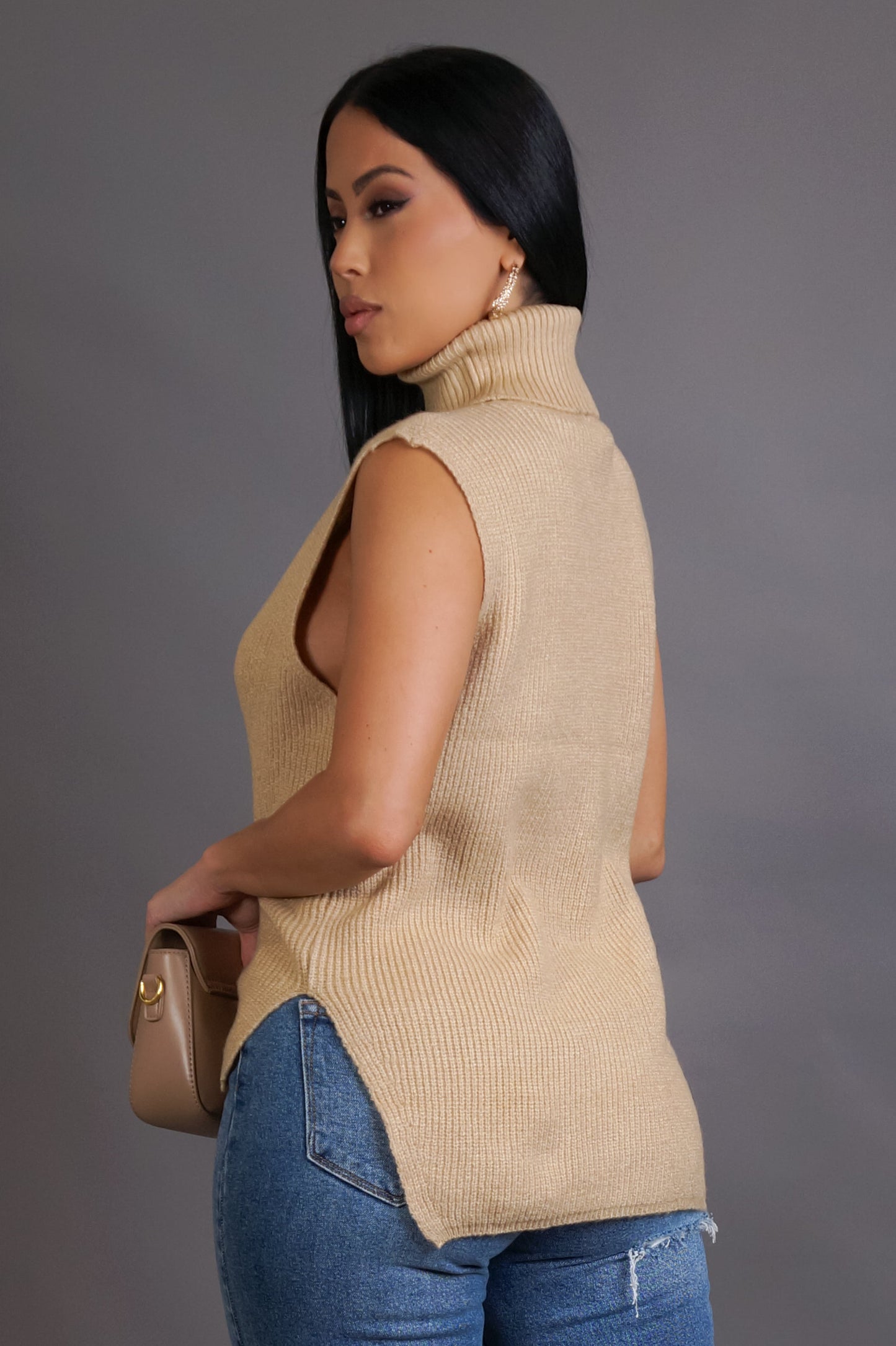 Turtle Neck Sweater Top