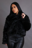 Fashion Fur Black Jacket