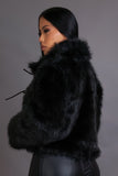 Fashion Fur Black Jacket