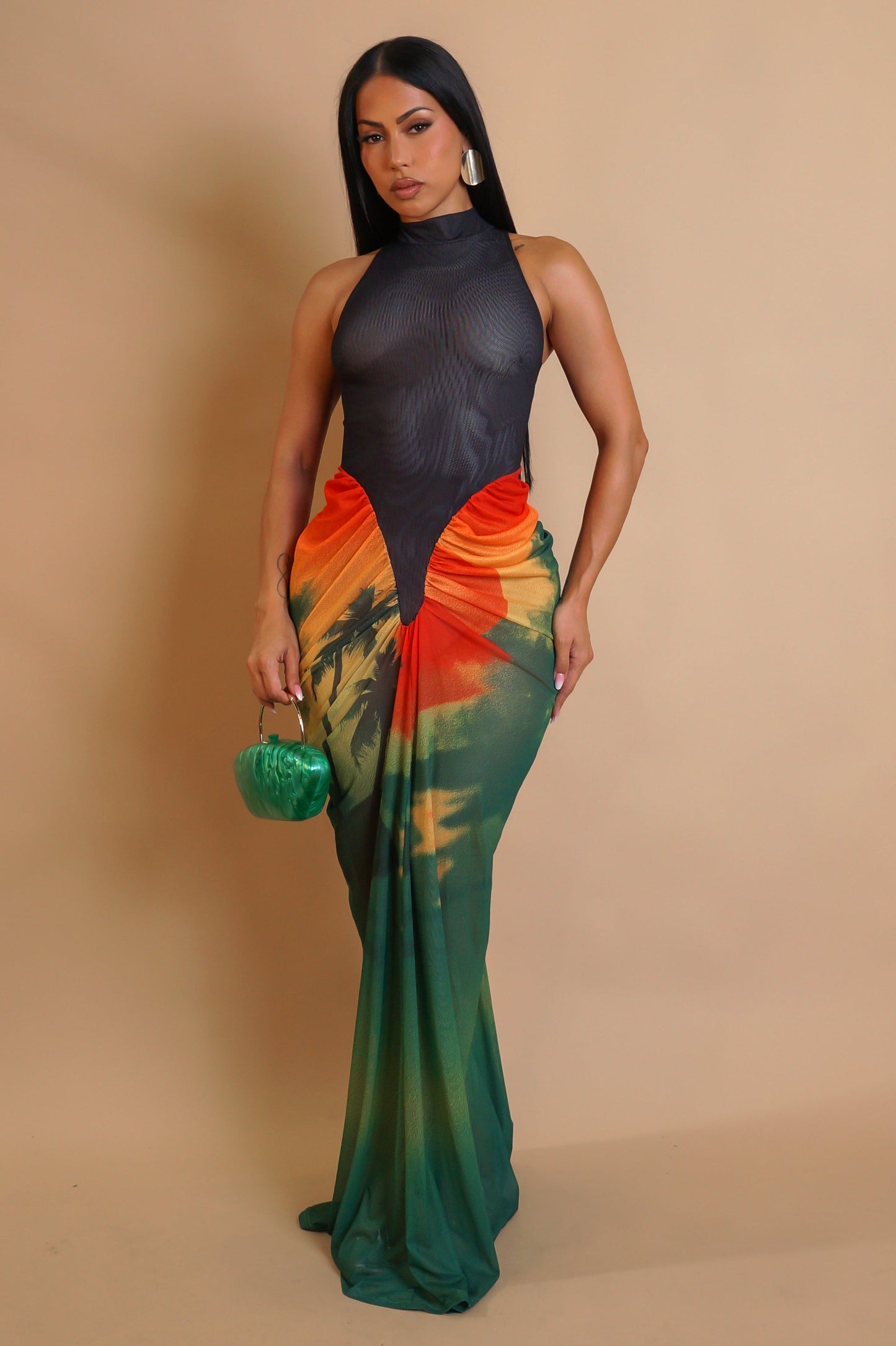 Rasta Reggae Vibe Only for a Moment Maxi Dress