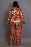 Plus Size Wood & Fire Pants Set