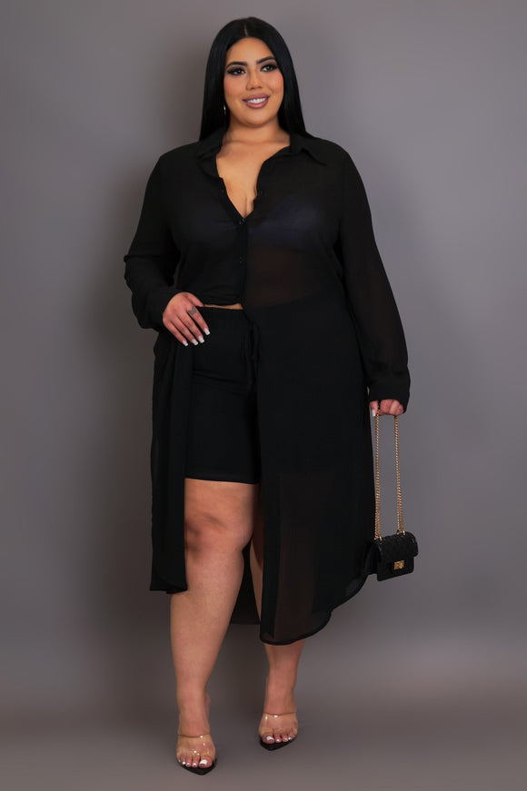 Plus Size Shorts & Top Set