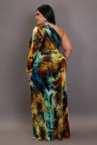 Earth Wind Fire Abstract Maxi Dress