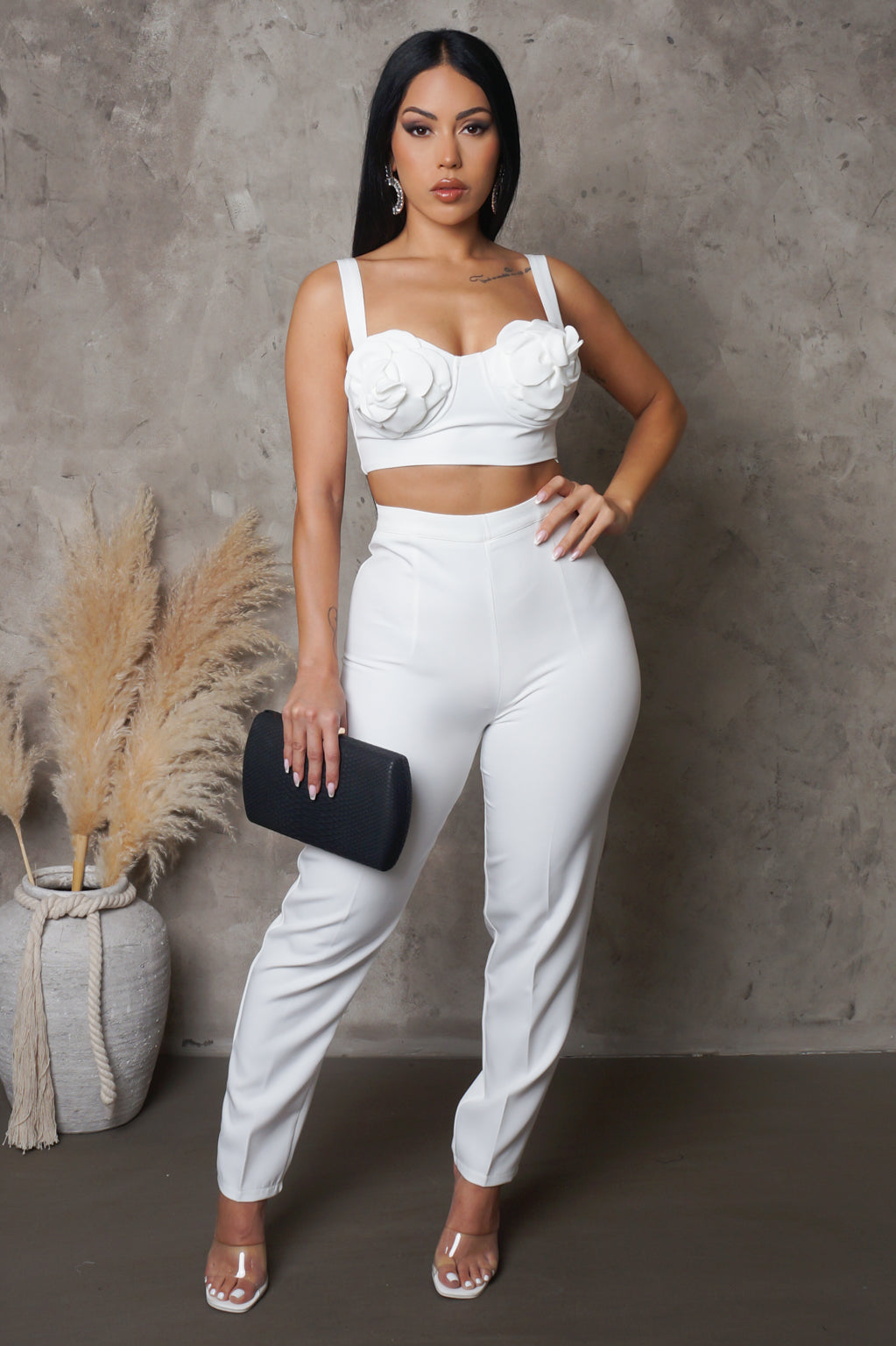 Flower Top & Pants Set