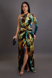 Earth Wind Fire Abstract Maxi Dress