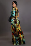 Earth Wind Fire Abstract Maxi Dress