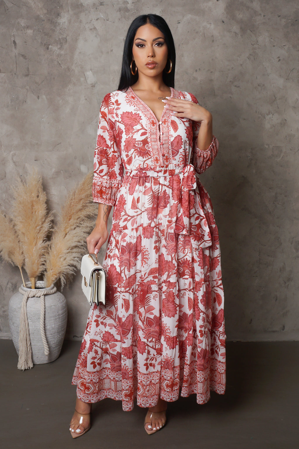 Autumn Leaves Maxi Dress