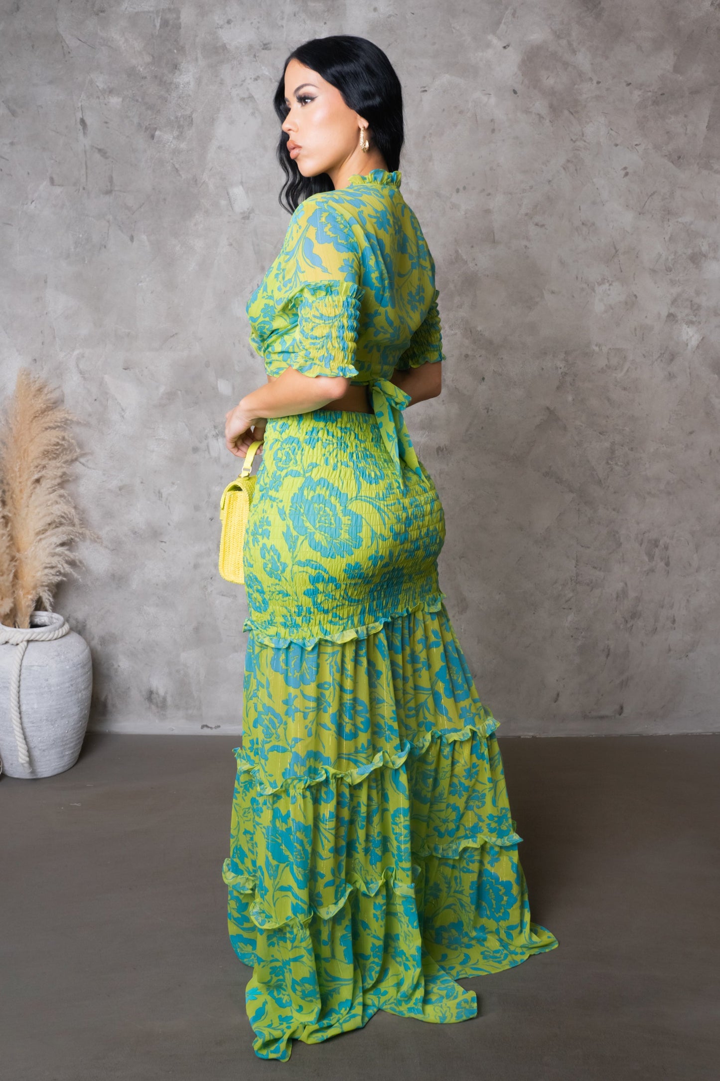 Vacation Tiered Skirt & Top Set