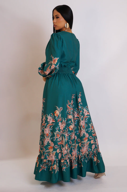 My Way Maxi Dress- Green