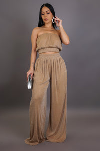 My Muse Taupe Pants Set