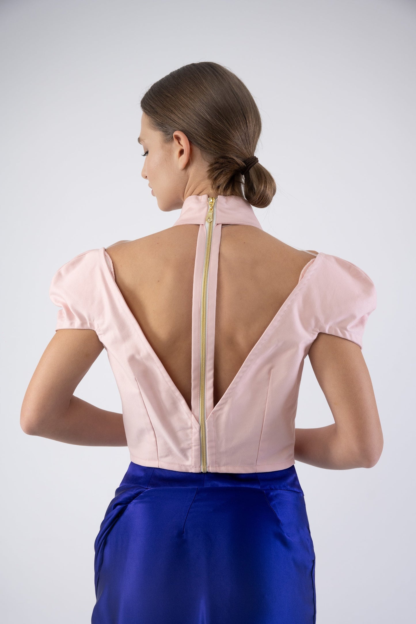 Pink Jacket with handcraft roses