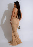 Forever Nude "Ringed" Maxi Dress