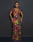 Velvet & Flower One of a Kind Maxi Dress