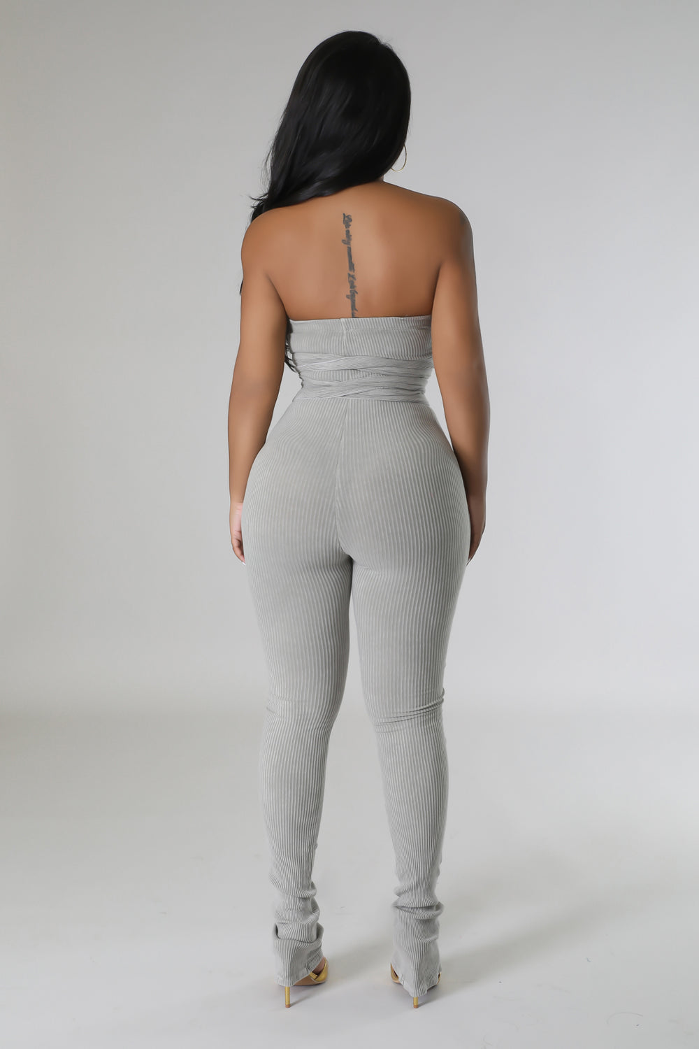 "Tie Me Up" Multi-Wear Ribbed Jumpsuit