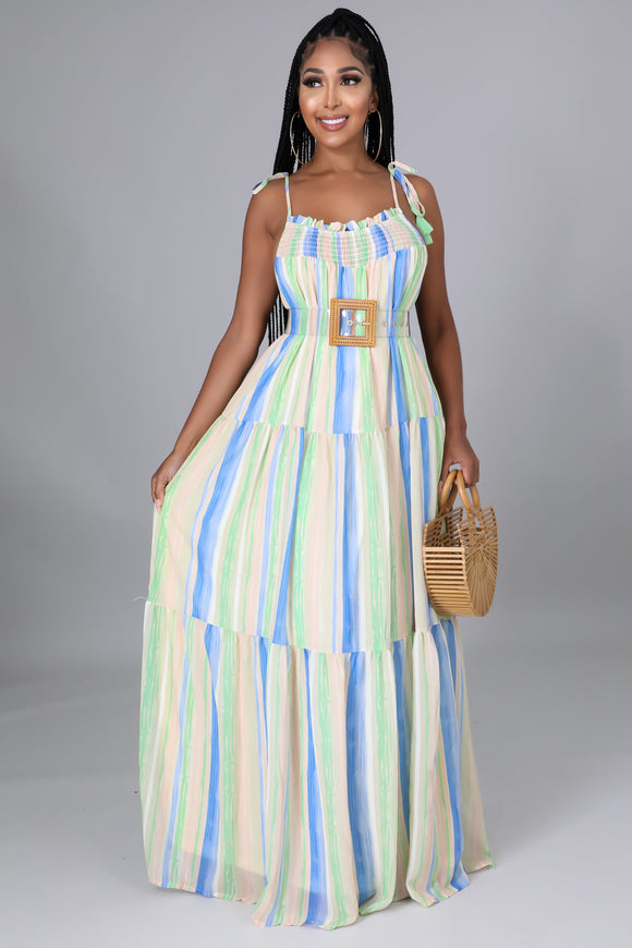 Tiered Spring Maxi Dress
