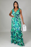 Green Garden Maxi Dress