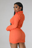 Orange Poppin Bubbles Skirt & Top Set