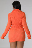 Orange Poppin Bubbles Skirt & Top Set