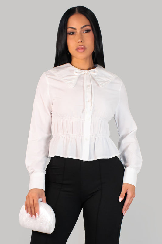 Thankful for Grace Blouse- White