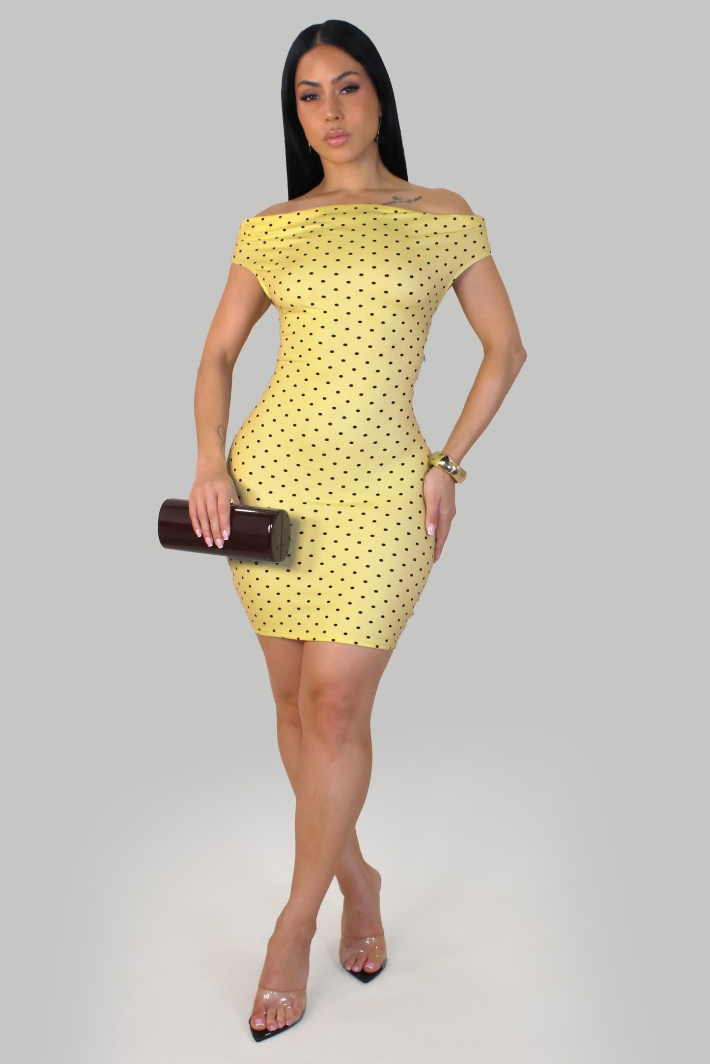 Pixie Chic Mini Dress- Yellow/Black