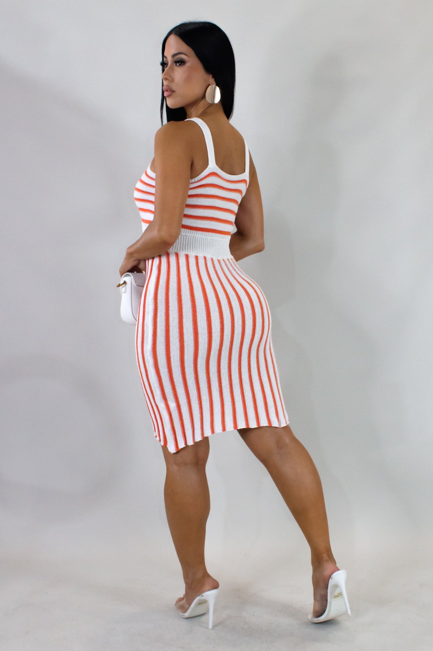 Orange Cream Mini Dress