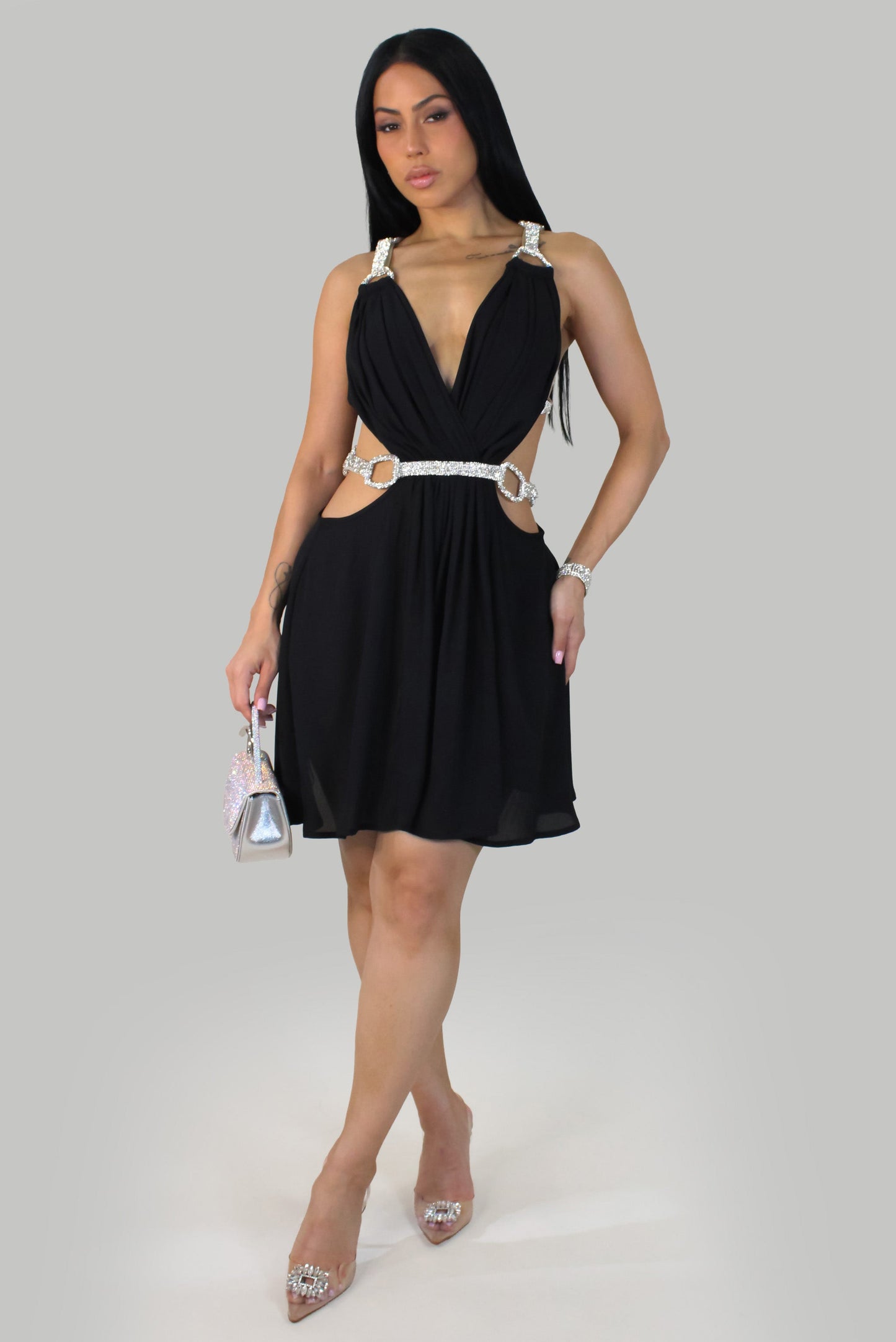 Lunea MIni Dress- Black