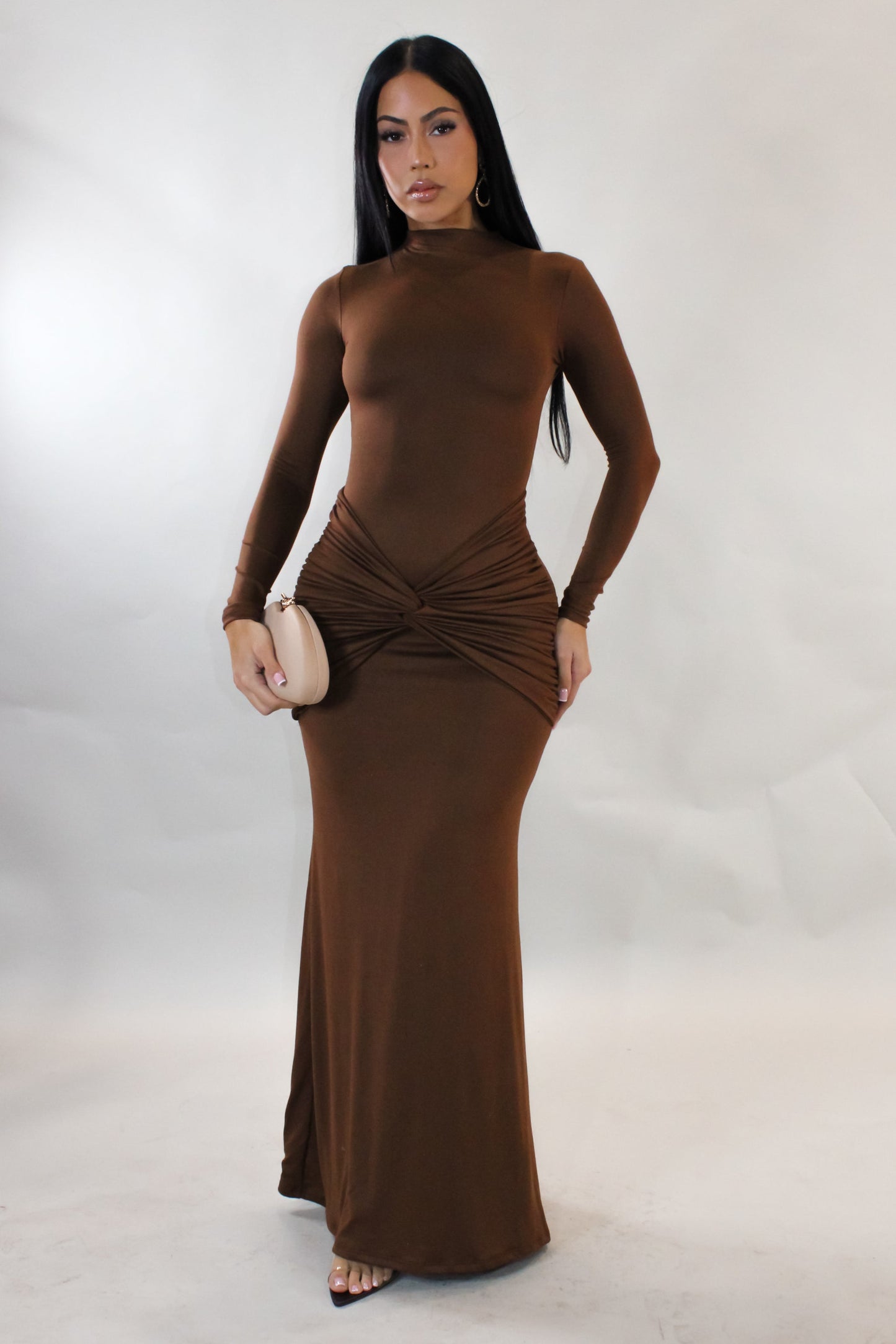 Pretty Girl Maxi Dress- Brown