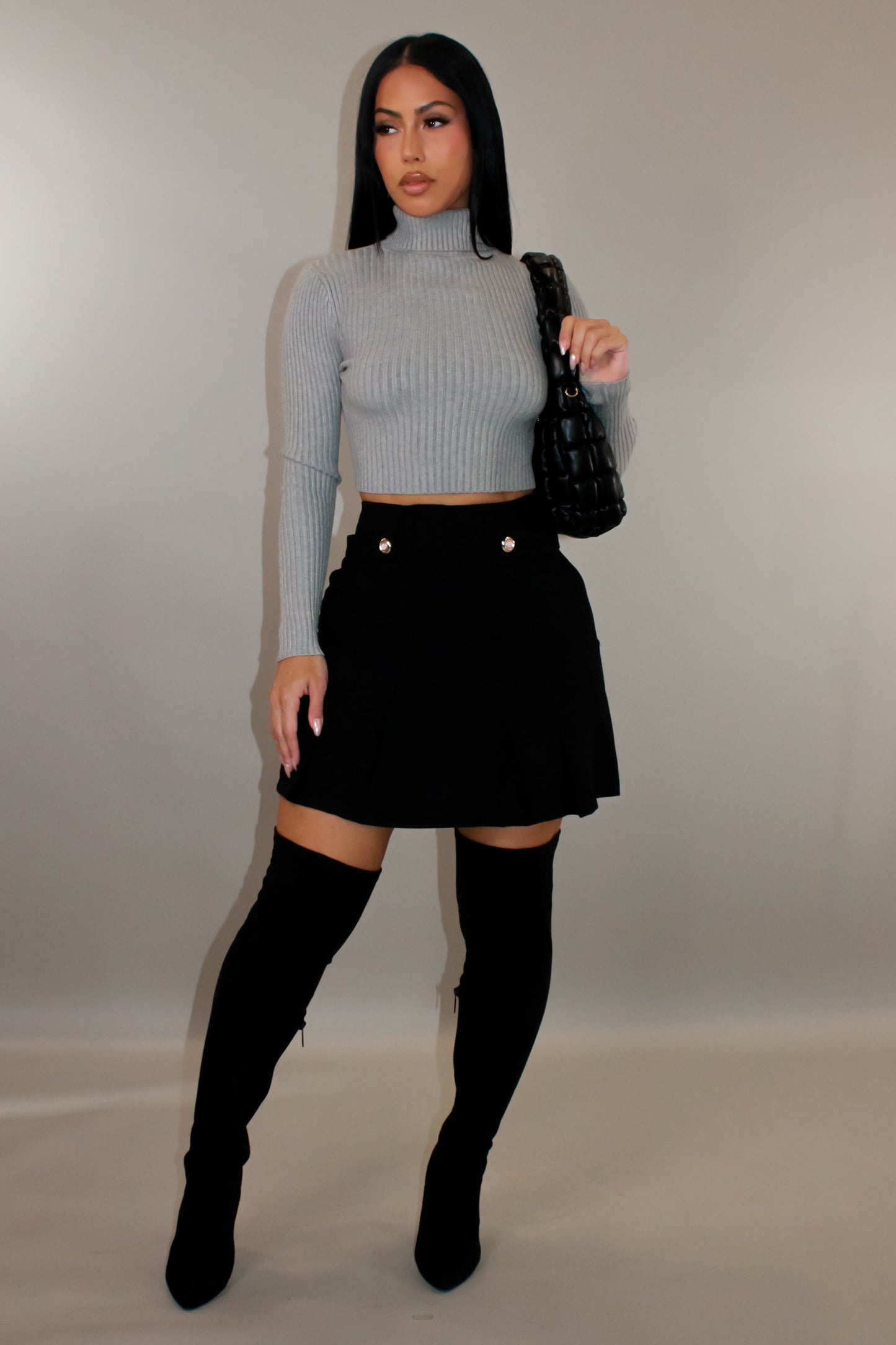 "Clueless" Mini Skirt- Black