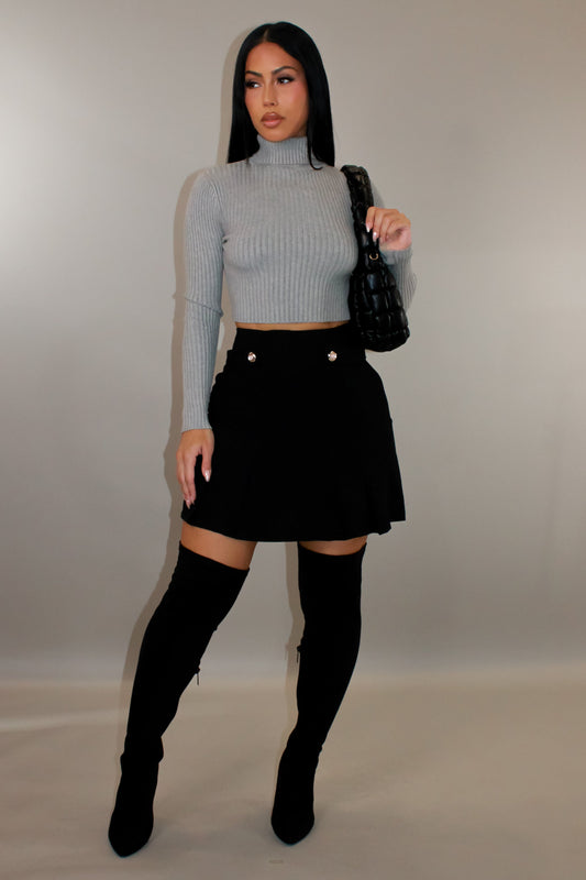 "Clueless" Mini Skirt- Black