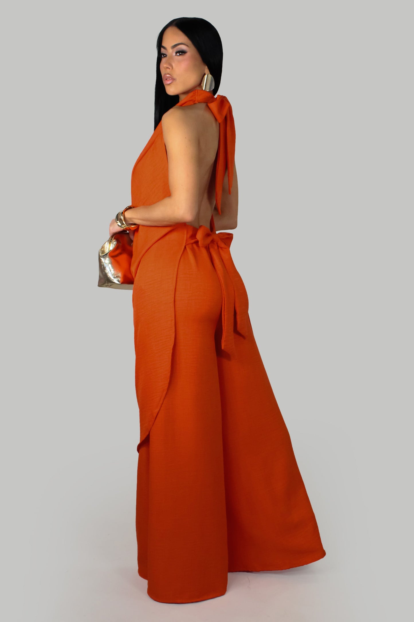 Oversize Pants Set- Orange