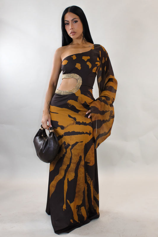 Safari Princess Maxi Dress