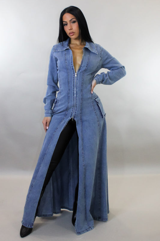 Denim Maxi Top
