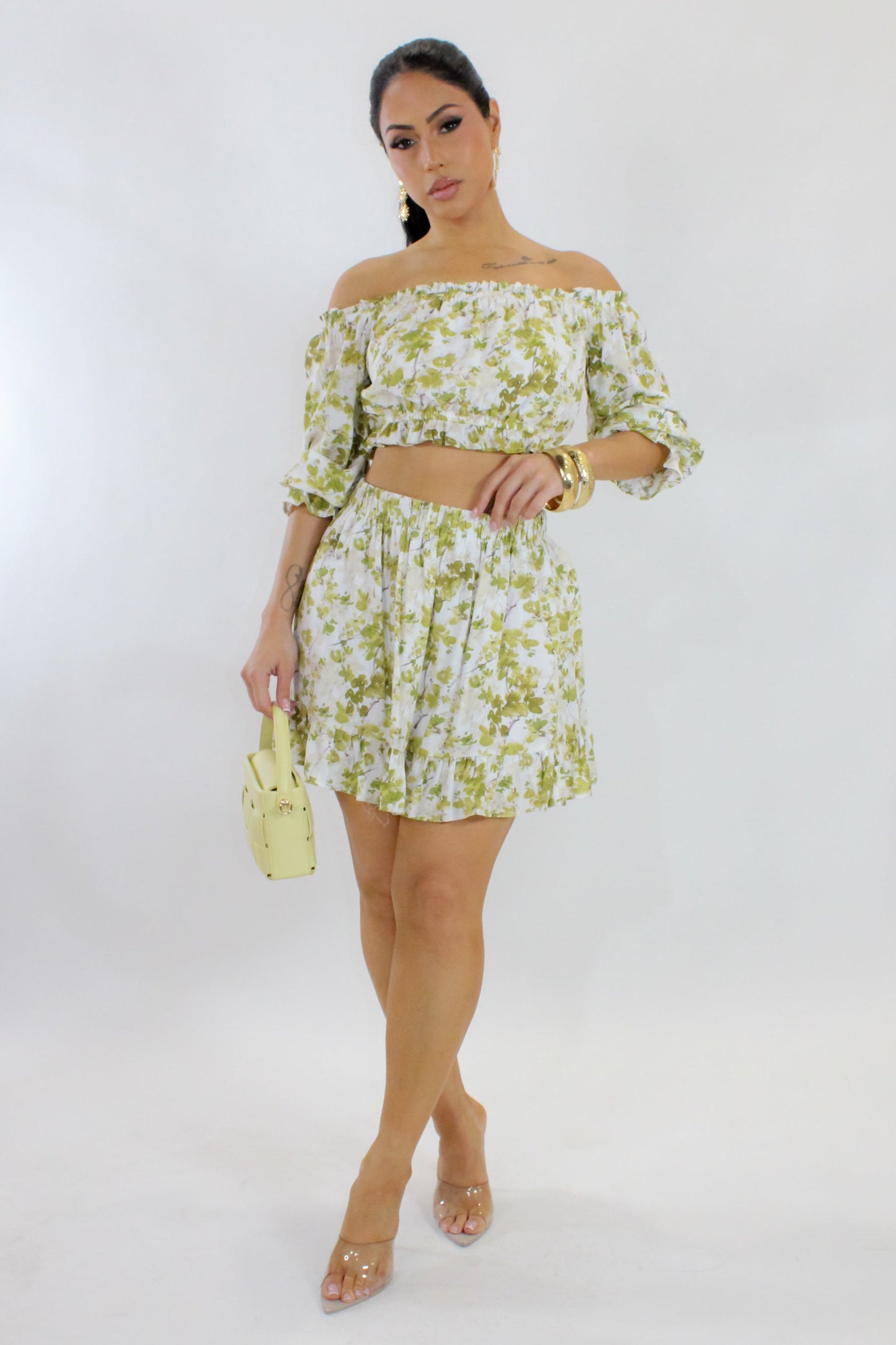 Here & Now Matcha Skirt Set