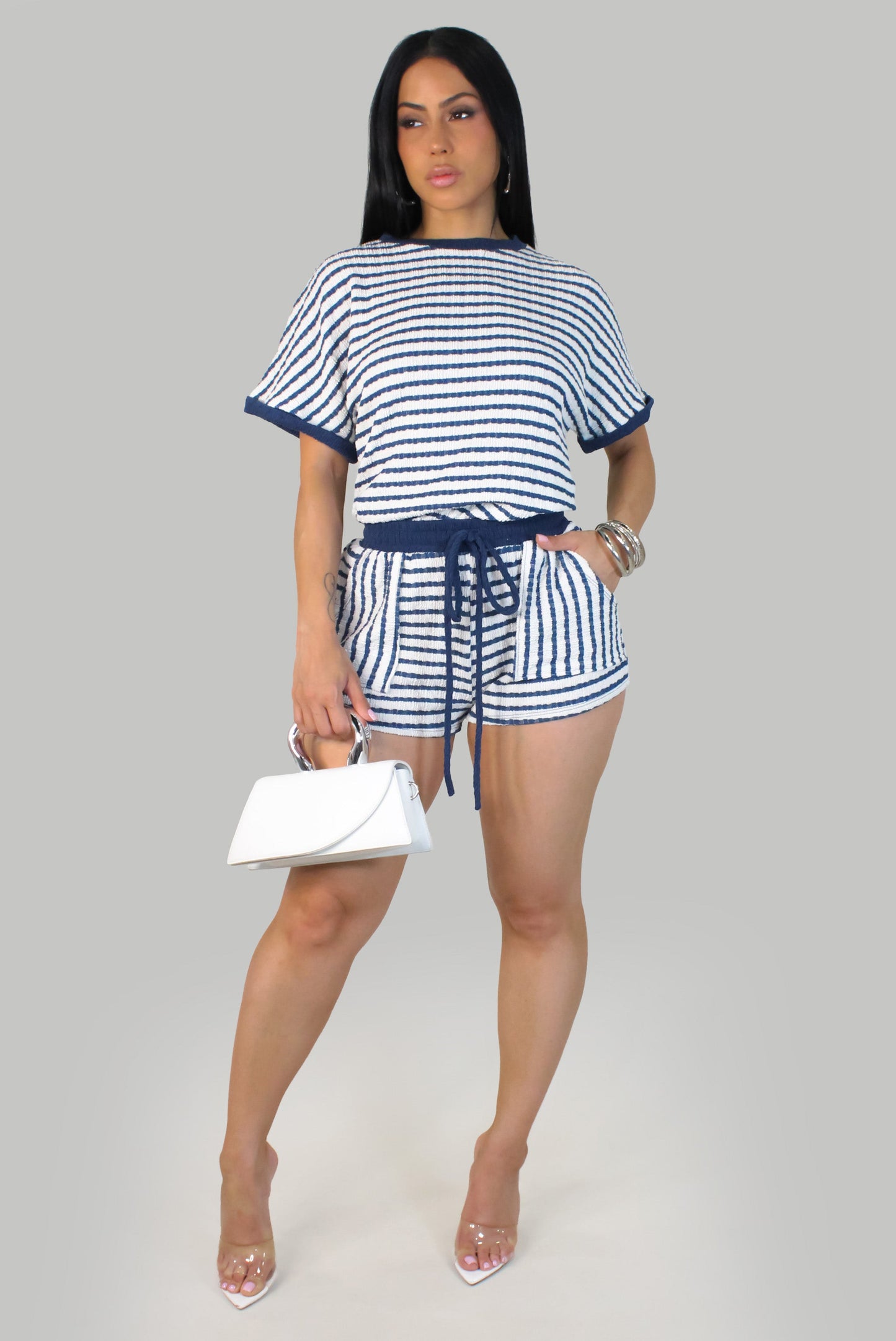 Bayside Shorts Set- Blue